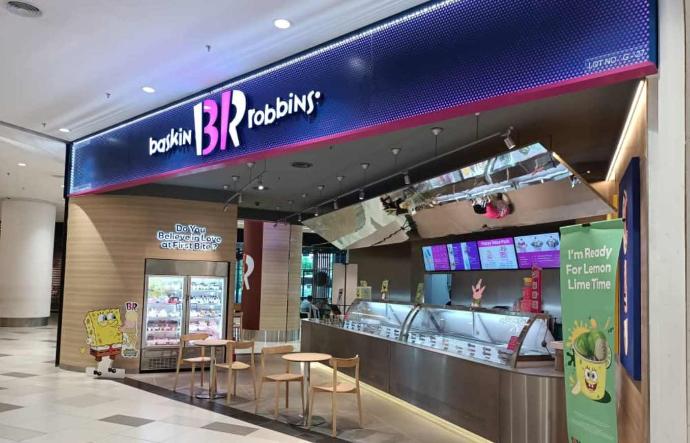 Baskin-Robbins shop in Malaysia.