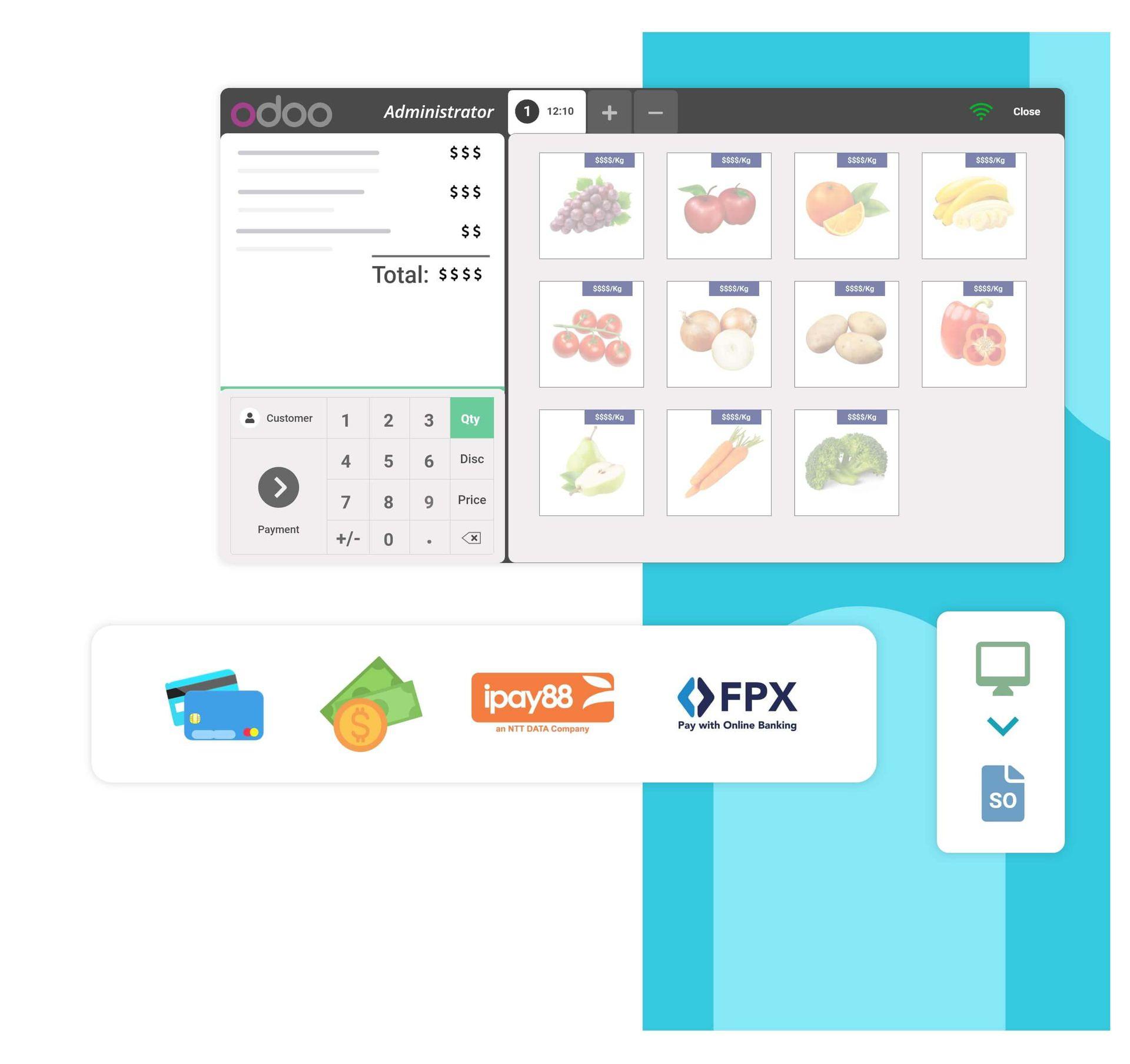 Odoo ERP solution for retail.