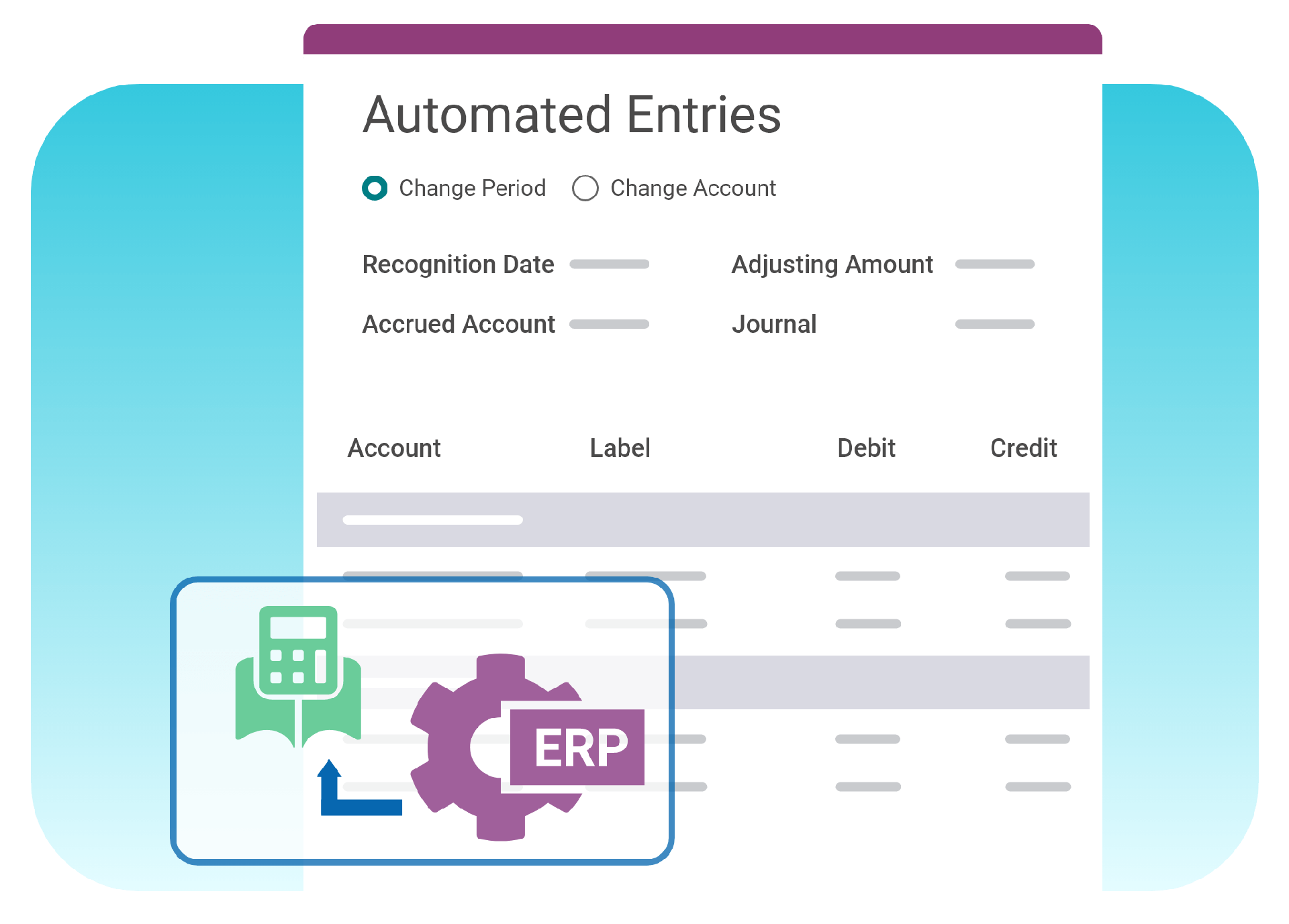 Automate accounting data entries in Odoo ERP system.