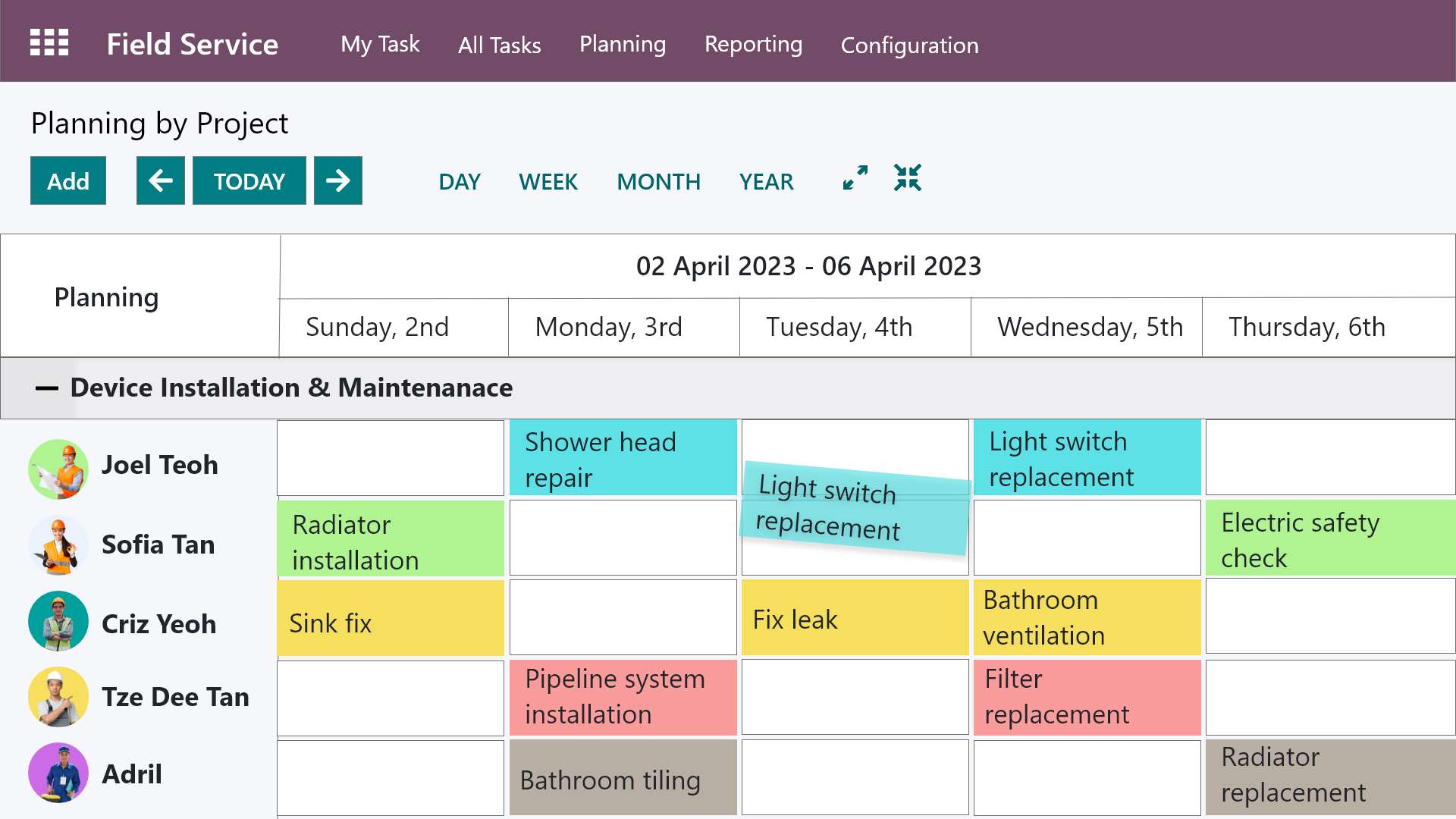 This is Odoo Multi-project management